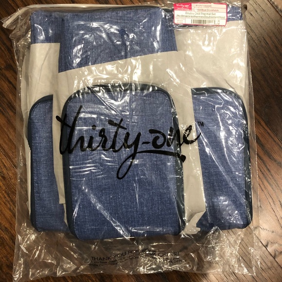 thirty-one | Bags | Thirtyone Double Chill Thermal Set Blue Nip | Poshmark